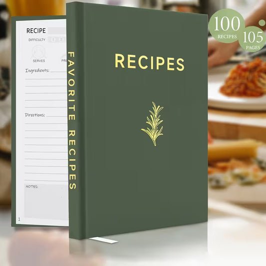 Recipe Book - Olive Green