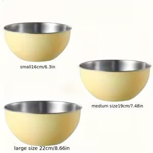 Lemon Stainless Bowls